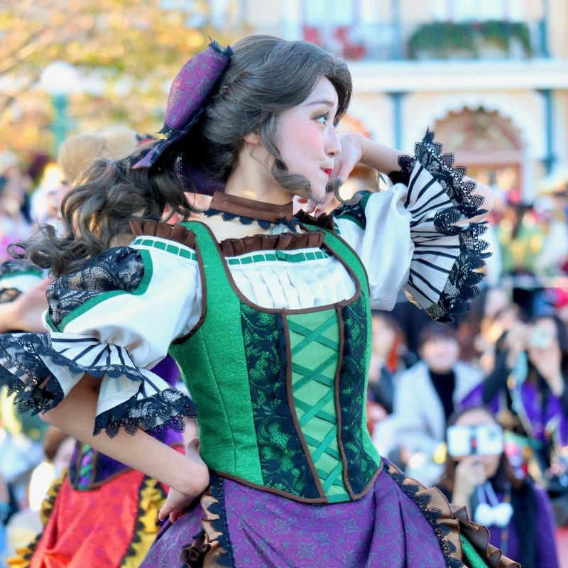 Dハロ/ガストンガールズ(緑)コスプレ衣装 Amazon.co.jp: [Wo Wo 商贸] 東京ディズニーランド（TDL） ザ