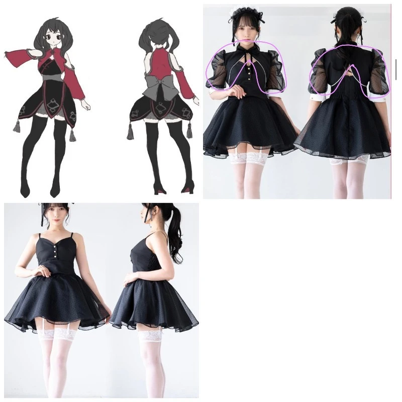 コンカフェのオリジナル衣装の制作 · narikiri