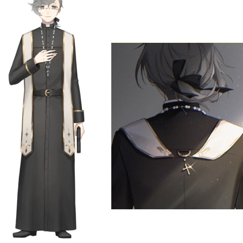 叶 通常、神父服まとめ売り VTuber にじさんじ 叶 神父衣装 コスプレ衣装 - Costowns