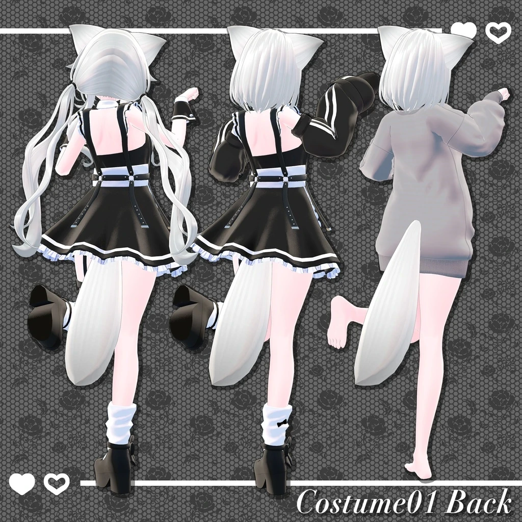 ウィッグ作成依頼 VRchat向け3Dアバターソフィナ ウ 補足画像 1