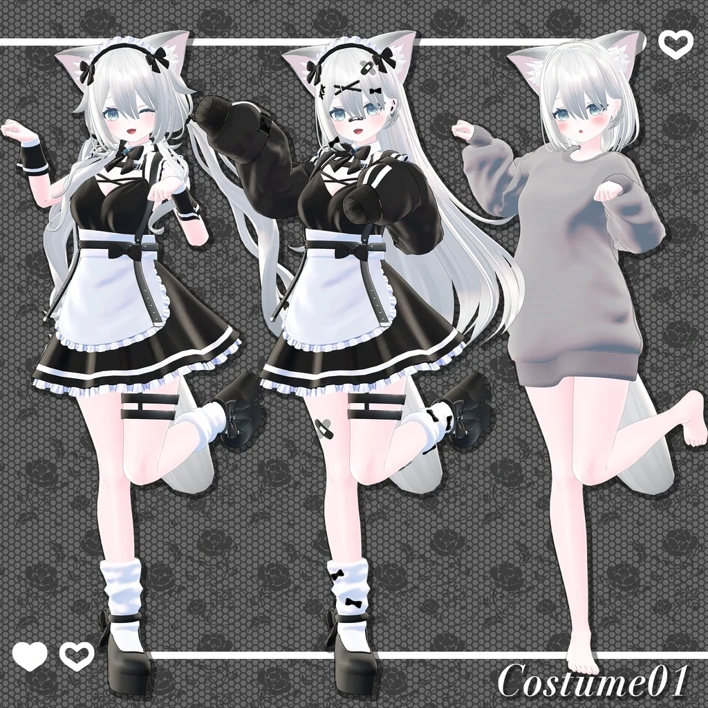 ウィッグ作成依頼 VRchat向け3Dアバターソフィナ ウ 補足画像 2