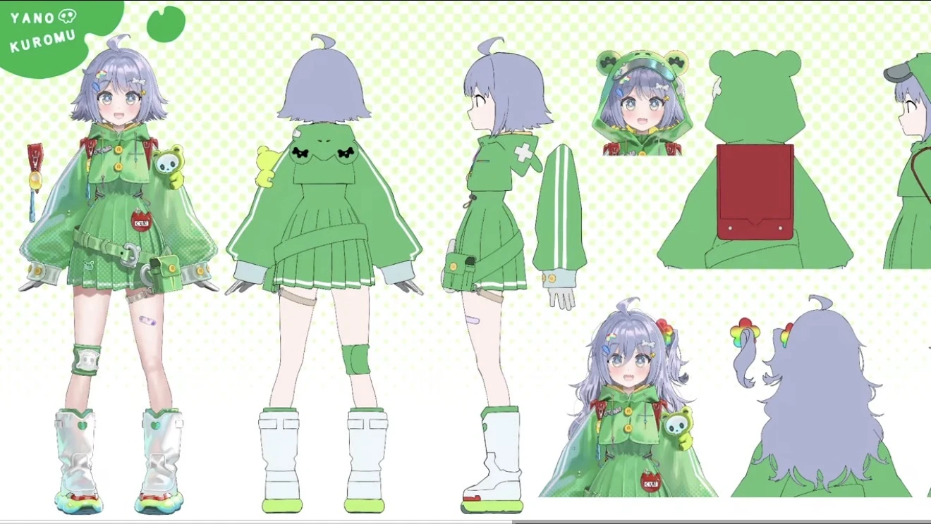 夜乃くろむ　新衣装　フルセットオーダー 補足画像 1