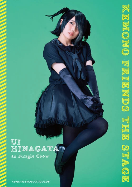 ハシブトガラス けものフレンズ 翼付きウィッグ＆尾羽パーツ 補足画像 1