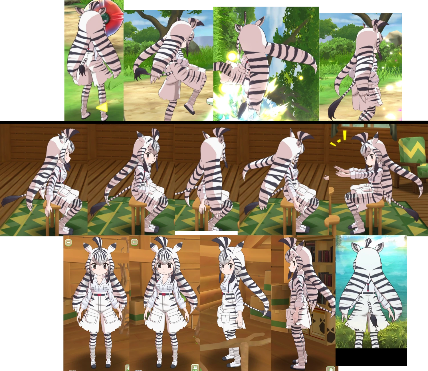けものフレンズ チャップマンシマウマ 補足画像 2